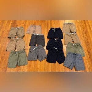 Cat & Jack Boys Shorts Bundle 13pc Size 4-5T Lot Pull On School Uniform Summer
